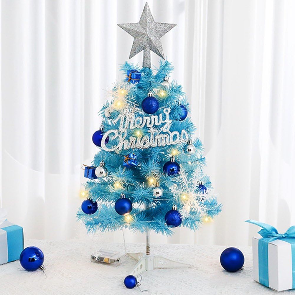 クリスマスツリー 青と白の装飾❣️MＳ❣️3点セット❣️ Amazon.co.jp: 小さなクリスマスツリー 人工 トーナメント ライト付き